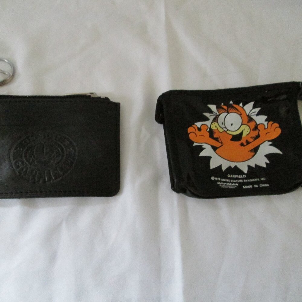 Lot of 2 Garfield coin purses